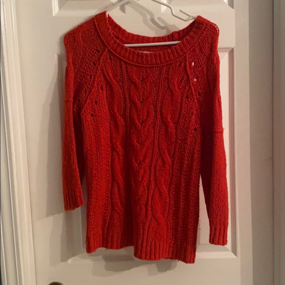 Red sweater